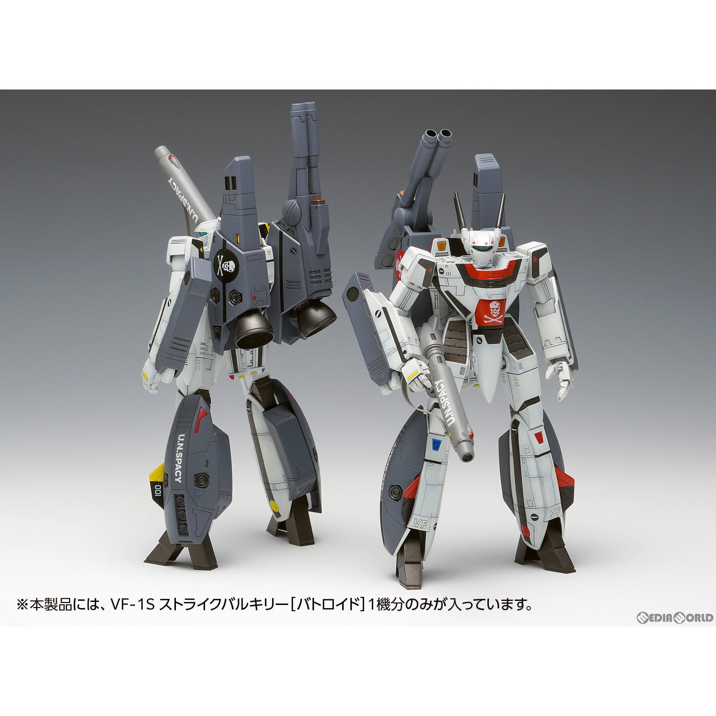 【新品即納】[PTM] 1/100 VF-1S ストライクバルキリー[バトロイド] 一条輝機、ロイ・フォッカー機 超時空要塞マクロス 愛・おぼえていますか プラモデル(MC-070) ウェーブ(WAVE) (20240731)