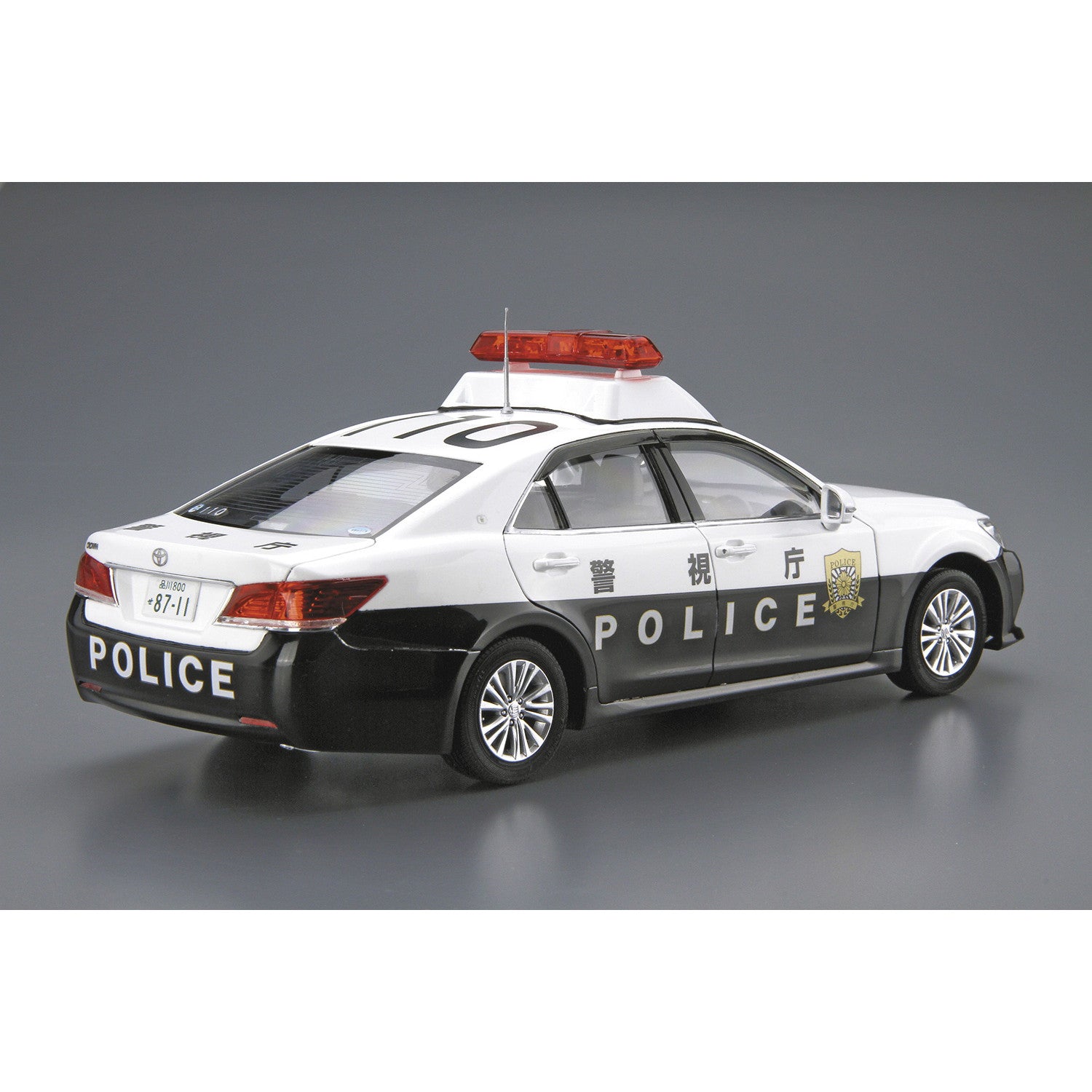 【新品即納】[PTM] (再販)ザ・モデルカー No.129 1/24 トヨタ GRS210 クラウン パトロールカー 警ら用 '16 プラモデル(068731) アオシマ(20250131)