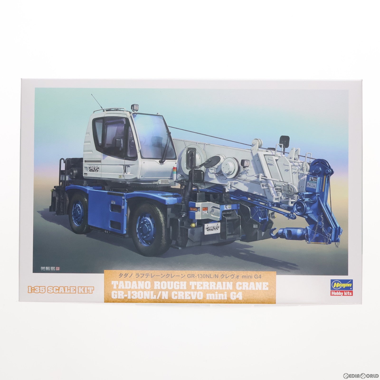 【中古即納】[PTM] 1/35 タダノ ラフテレーンクレーン GR-130NL/N クレヴォ mini G4 プラモデル(WM08) ハセガワ(20240904)