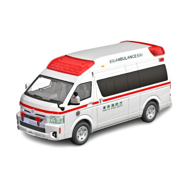【新品即納】[PTM] 初回生産特典付属 楽プラ スナップキット No.2-HM 1/32 トヨタ ハイメディック救急車 プラモデル(065853) アオシマ(20240928)