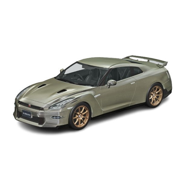 【新品即納】[PTM] 初回生産特典付属 楽プラ スナップキット No.3-MJ 1/32 ニッサン R35 NISSAN GT-R 2024(ミレニアムジェイド) プラモデル(065457) アオシマ(20240930)