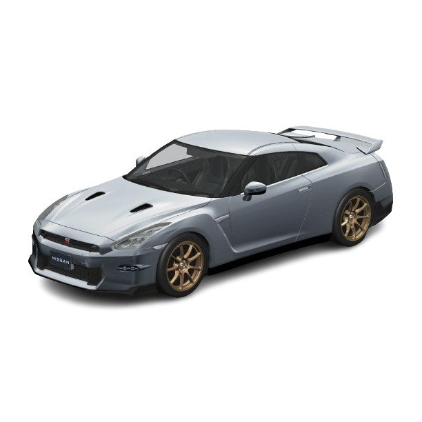 【新品即納】[PTM] 初回生産特典付属 楽プラ スナップキット No.3-UM 1/32 ニッサン R35 NISSAN GT-R 2024(アルティメイトメタルシルバー) プラモデル(065471) アオシマ(20240930)