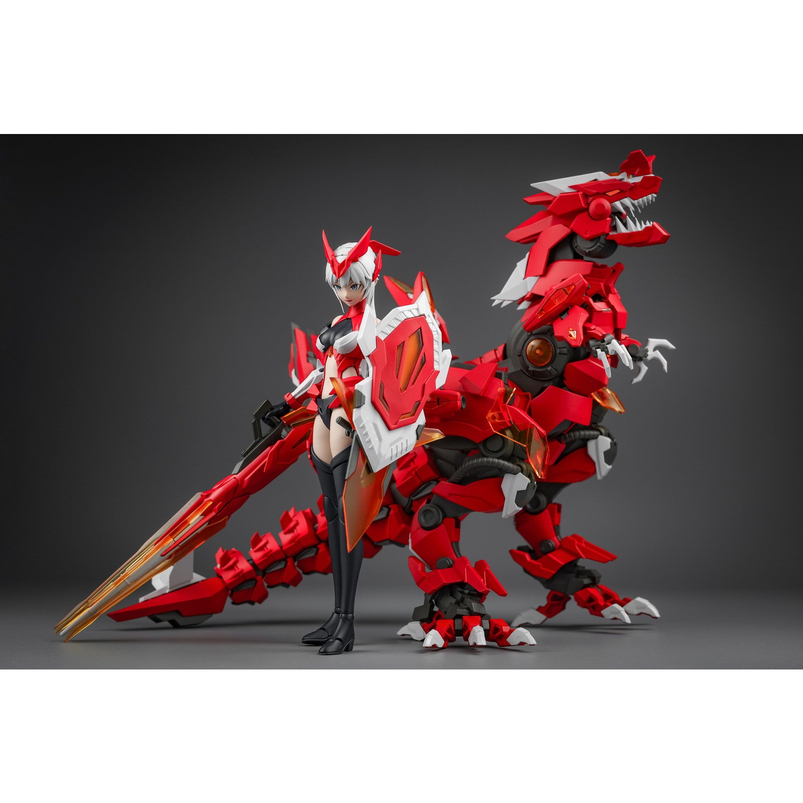 新品即納】[PTM]龍姫-01 1/12 羽王龍&火蛍 プラモデル 喜玩社(X
