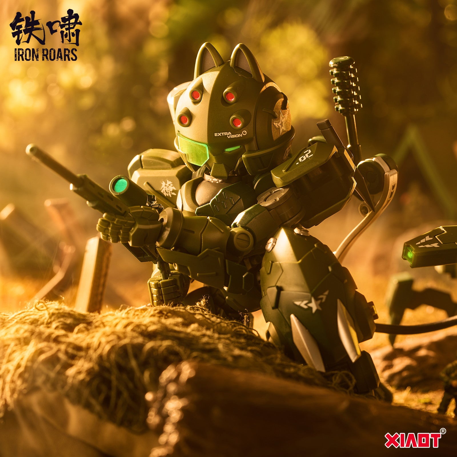 【予約安心出荷】[PTM]1/60 猫忍者 C.A.T-02 リョウ ジャングル迷彩限定版 XIAOT×IRON ROARS  プラモデル(7350250) XIAOT(シャオティ)(2024年11月)