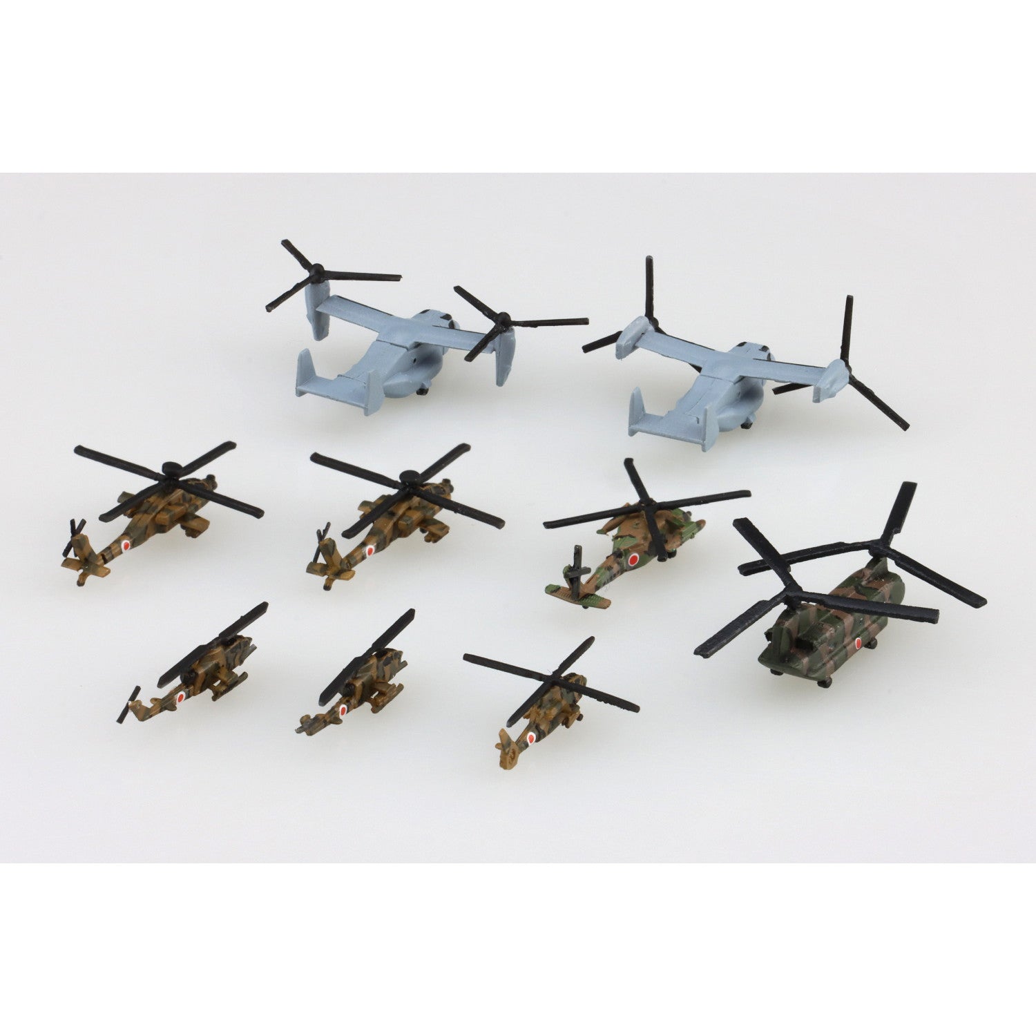 【新品即納】[PTM] 1/700 ウォーターライン No.556 陸上自衛隊 ヘリコプターセット プラモデル(067406) アオシマ(20240912)