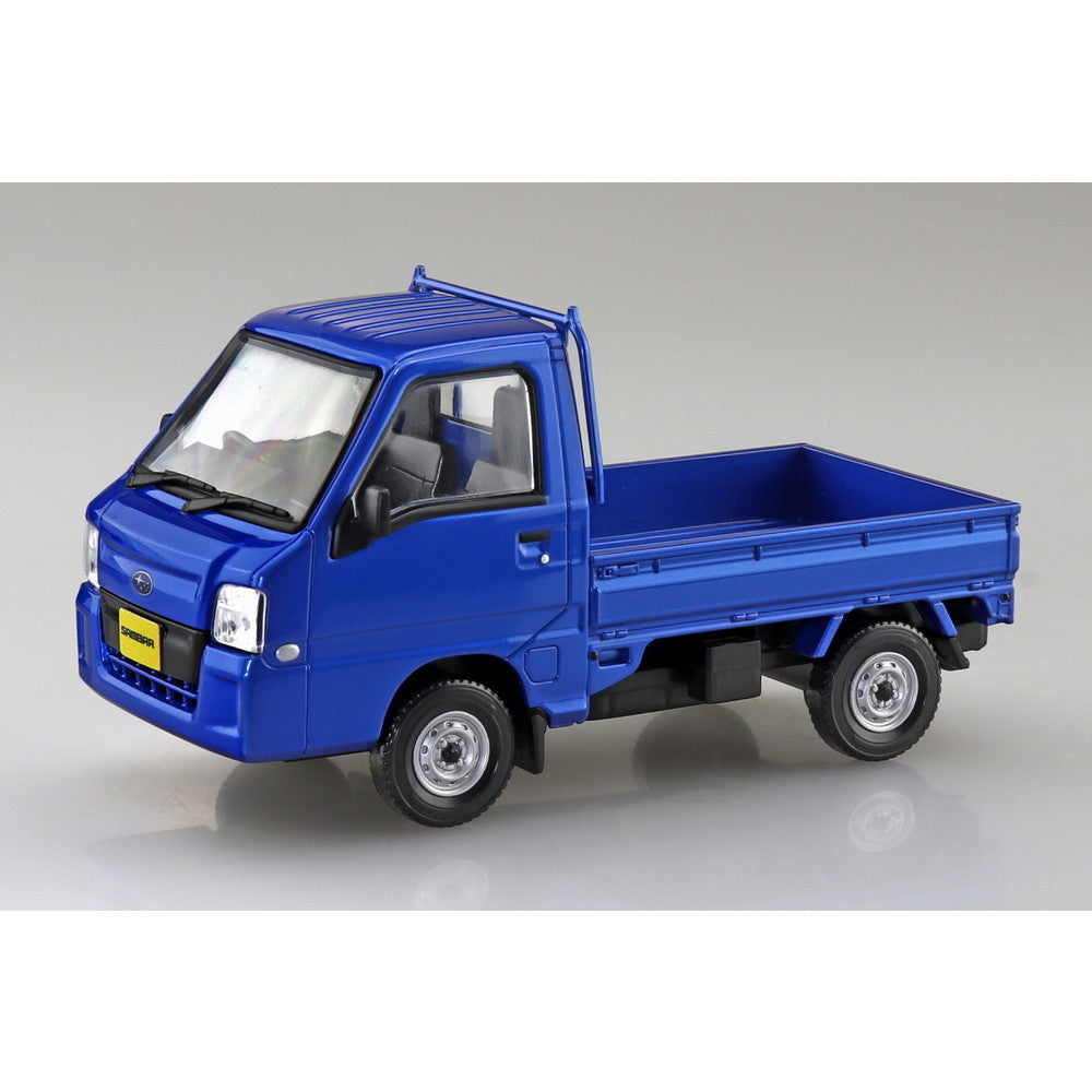 【新品即納】[PTM] 初回生産特典付属 楽プラ スナップキット No.05-WB 1/32 スバル サンバー トラック(WRブルーリミテッド) プラモデル(065778) アオシマ(20241024)
