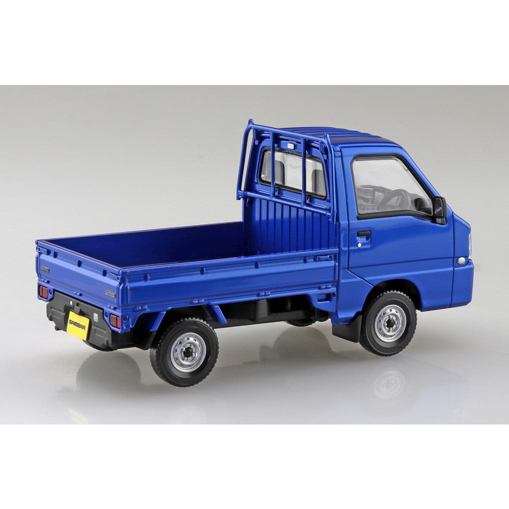 【新品即納】[PTM] 初回生産特典付属 楽プラ スナップキット No.05-WB 1/32 スバル サンバー トラック(WRブルーリミテッド) プラモデル(065778) アオシマ(20241024)
