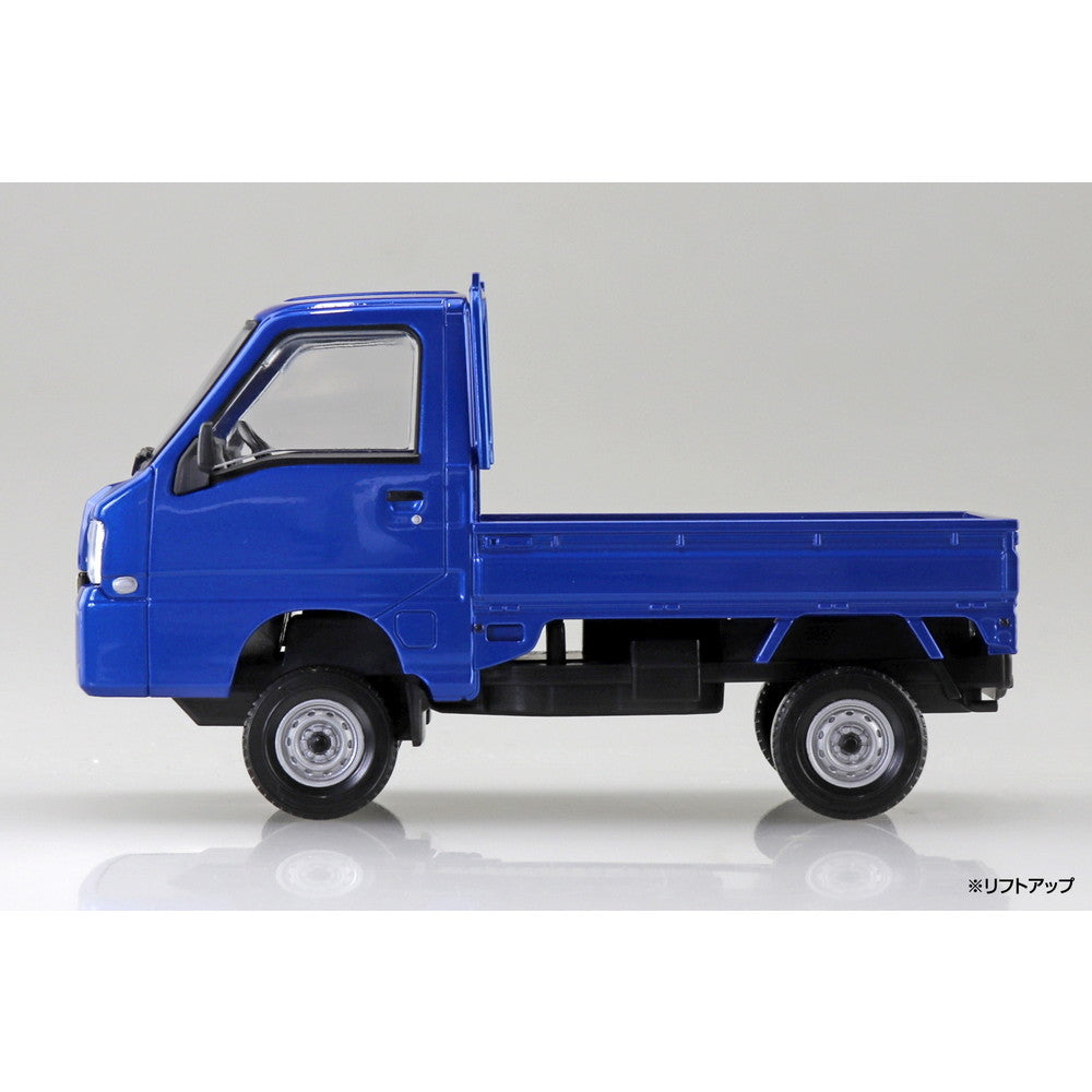 【新品即納】[PTM] 初回生産特典付属 楽プラ スナップキット No.05-WB 1/32 スバル サンバー トラック(WRブルーリミテッド) プラモデル(065778) アオシマ(20241024)