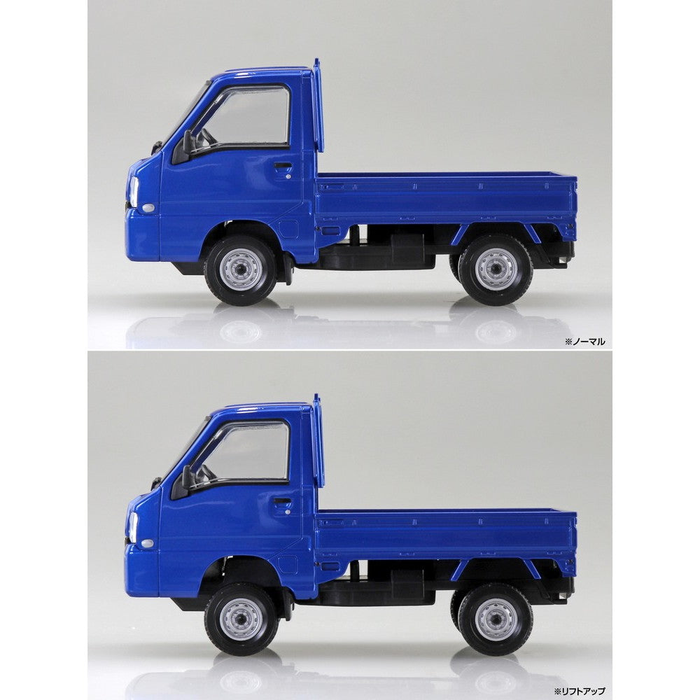 【新品即納】[PTM] 初回生産特典付属 楽プラ スナップキット No.05-WB 1/32 スバル サンバー トラック(WRブルーリミテッド) プラモデル(065778) アオシマ(20241024)