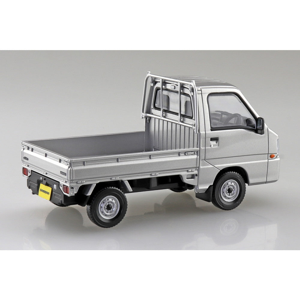 【新品即納】[PTM] 初回生産特典付属 楽プラ スナップキット No.05-SS 1/32 スバル サンバー トラック(スターリングシルバーメタリック) プラモデル(065792) アオシマ(20241024)
