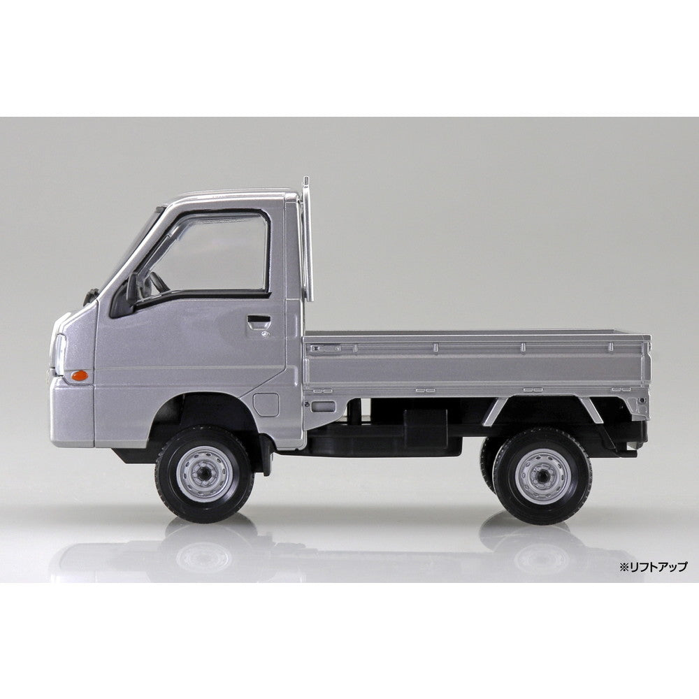 【新品即納】[PTM] 初回生産特典付属 楽プラ スナップキット No.05-SS 1/32 スバル サンバー トラック(スターリングシルバーメタリック) プラモデル(065792) アオシマ(20241024)