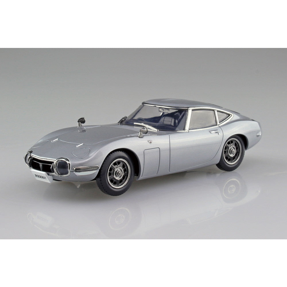 【新品即納】[PTM] 初回生産特典付属 楽プラ スナップキット No.06-SS 1/32 トヨタ 2000GT(サンダーシルバーメタリック) プラモデル(068120) アオシマ(20250118)