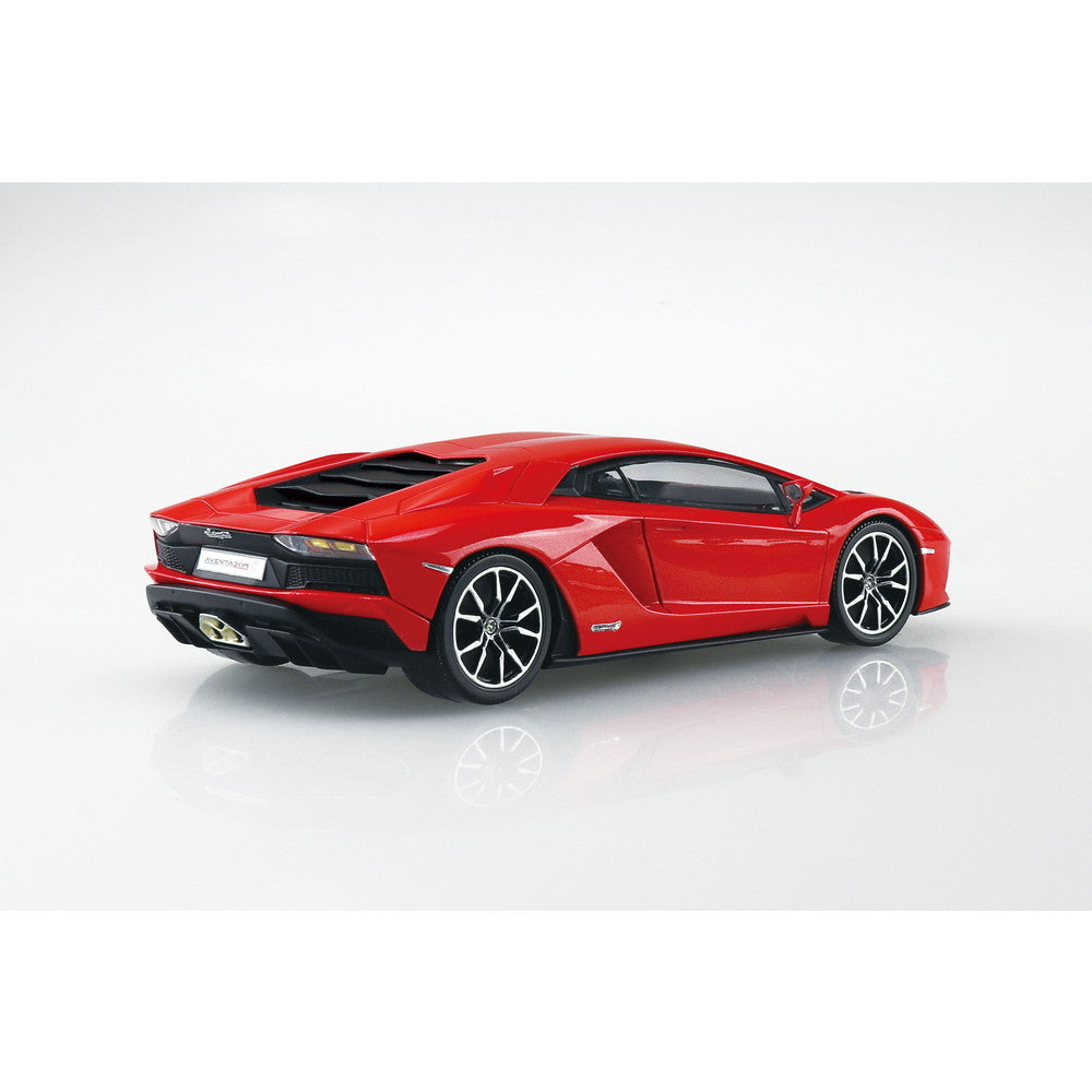 【新品即納】[PTM] 初回生産特典付属 楽プラ スナップキット No.7-PY 1/32 ランボルギーニ アヴェンタドールS(パールレッド) プラモデル(068168) アオシマ(20241024)