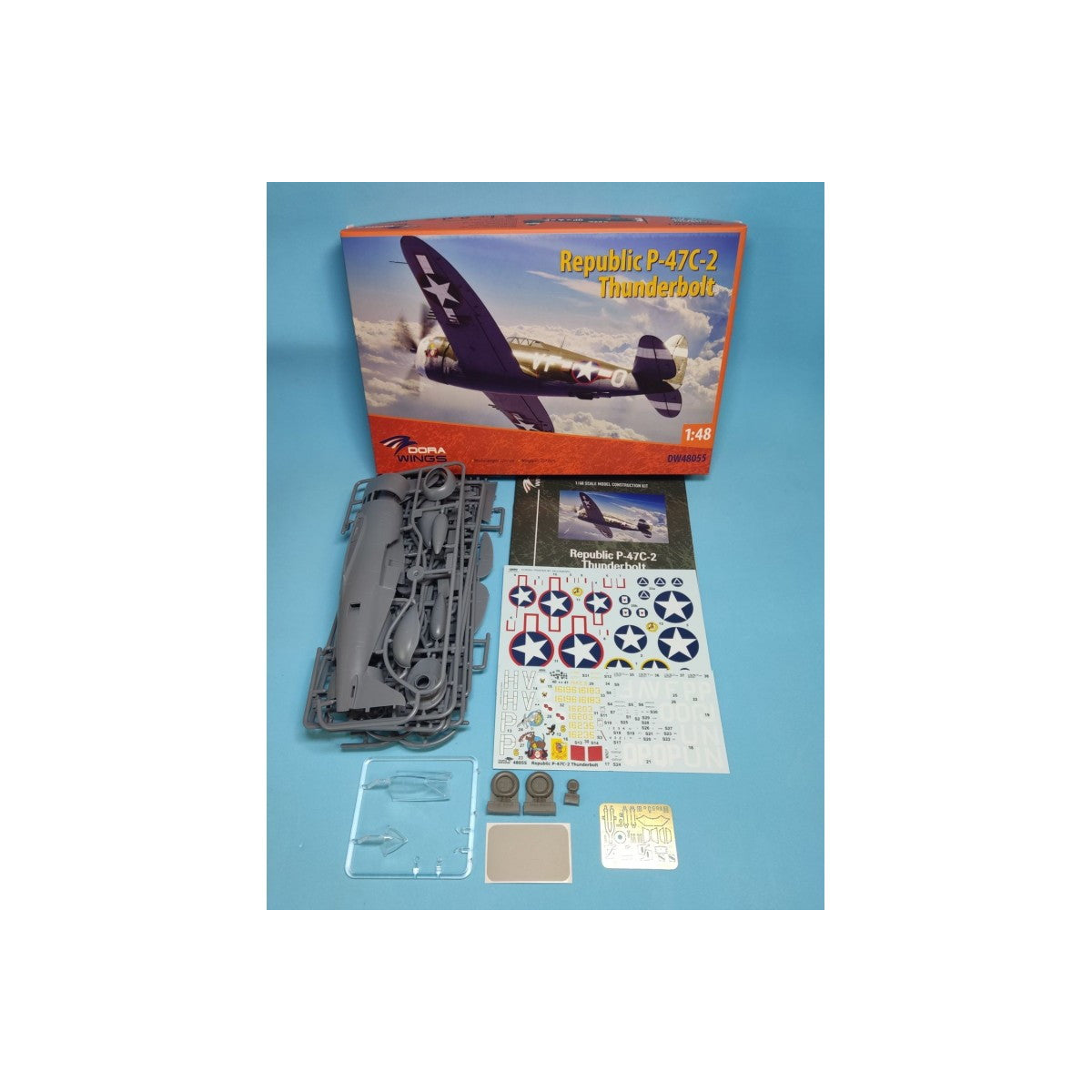 【新品即納】[PTM] 1/48 P-47C-2 サンダーボルト プラモデル(DWS48055) DORA WINGS(ドラウィングス) (20240731)