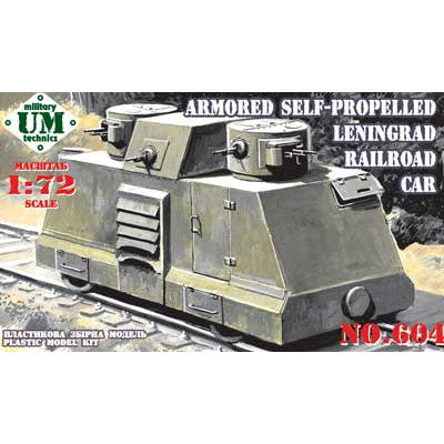 【新品即納】[PTM] (再販) 1/72 露・レニングラード双砲塔機銃搭載型装甲鉄道警戒車 プラモデル(UU72604) UNIMODELS(ユニモデル) (20240831)