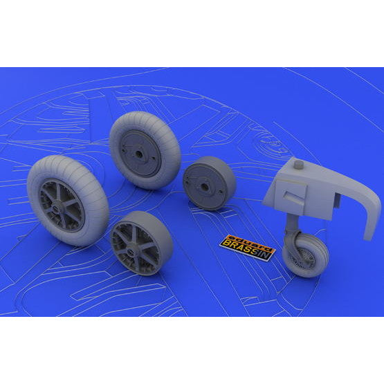 【新品即納】[PTM] (再販) 1/32 Bf109E ホイール(エデュアルド用) プラモデル用アクセサリ(EDU632004) Eduard(エデュアルド) (20240831)