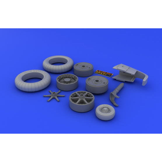 【新品即納】[PTM] (再販) 1/32 Bf109E ホイール(エデュアルド用) プラモデル用アクセサリ(EDU632004) Eduard(エデュアルド) (20240831)