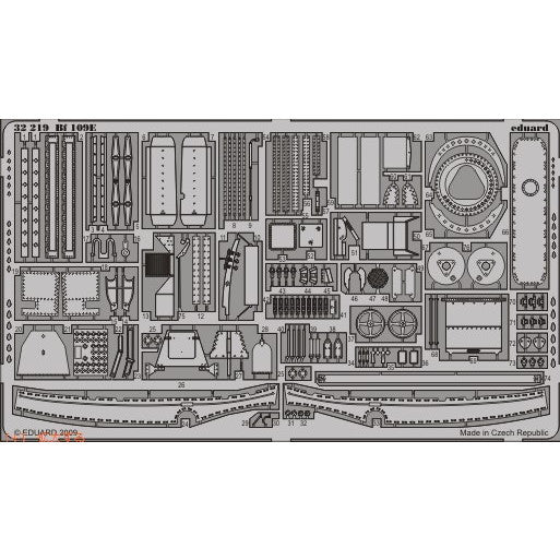 【新品即納】[PTM] (再販) 1/32 Bf109E エッチングパーツ(エデュアルド用) プラモデル用アクセサリ(EDU32219) Eduard(エデュアルド) (20240831)
