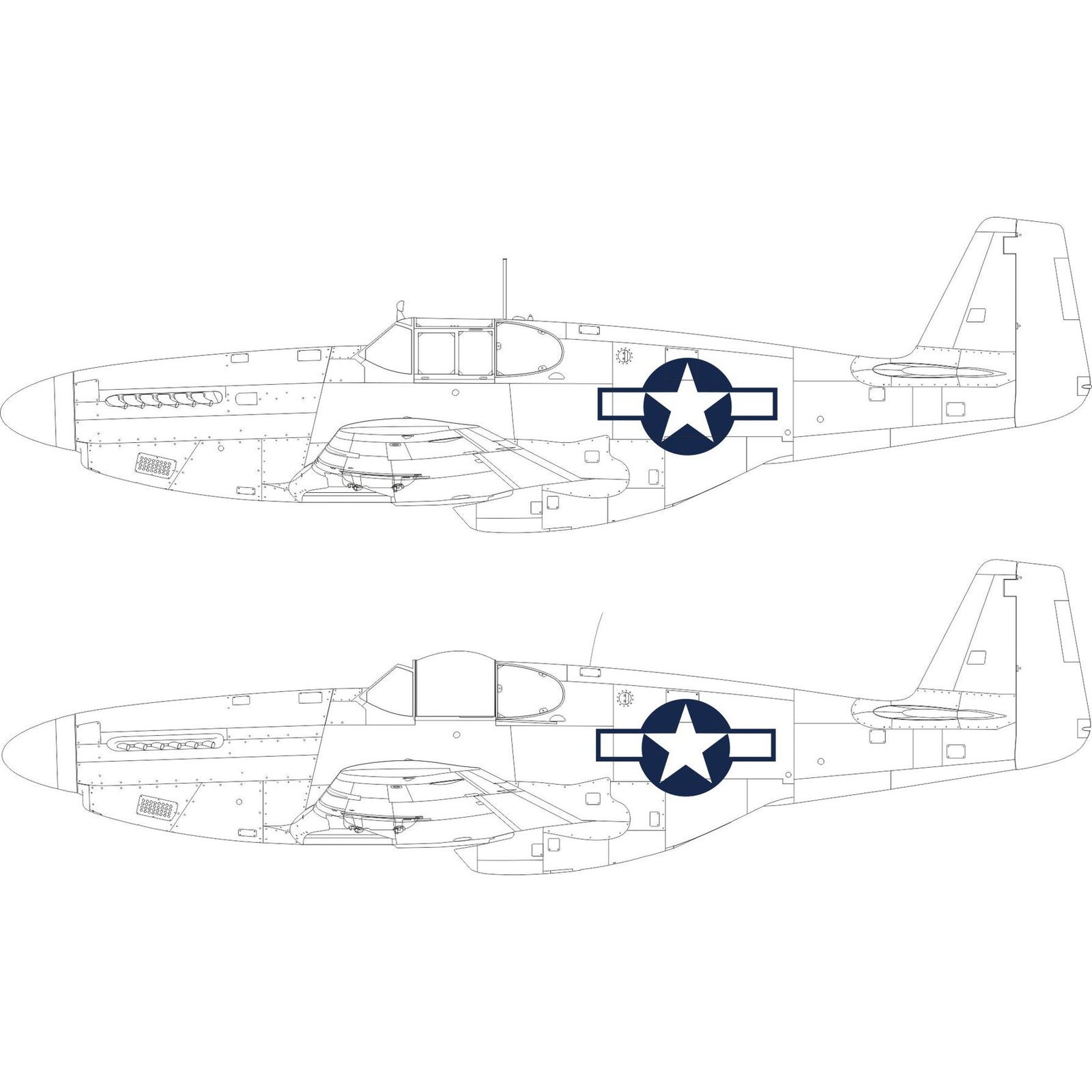 【新品即納】[PTM] (再販) 1/48 P-51B/C 米軍国籍マーク 塗装マスクシール(エデュアルド用) プラモデル用アクセサリ(EDUEX1038) Eduard(エデュアルド) (20240831)