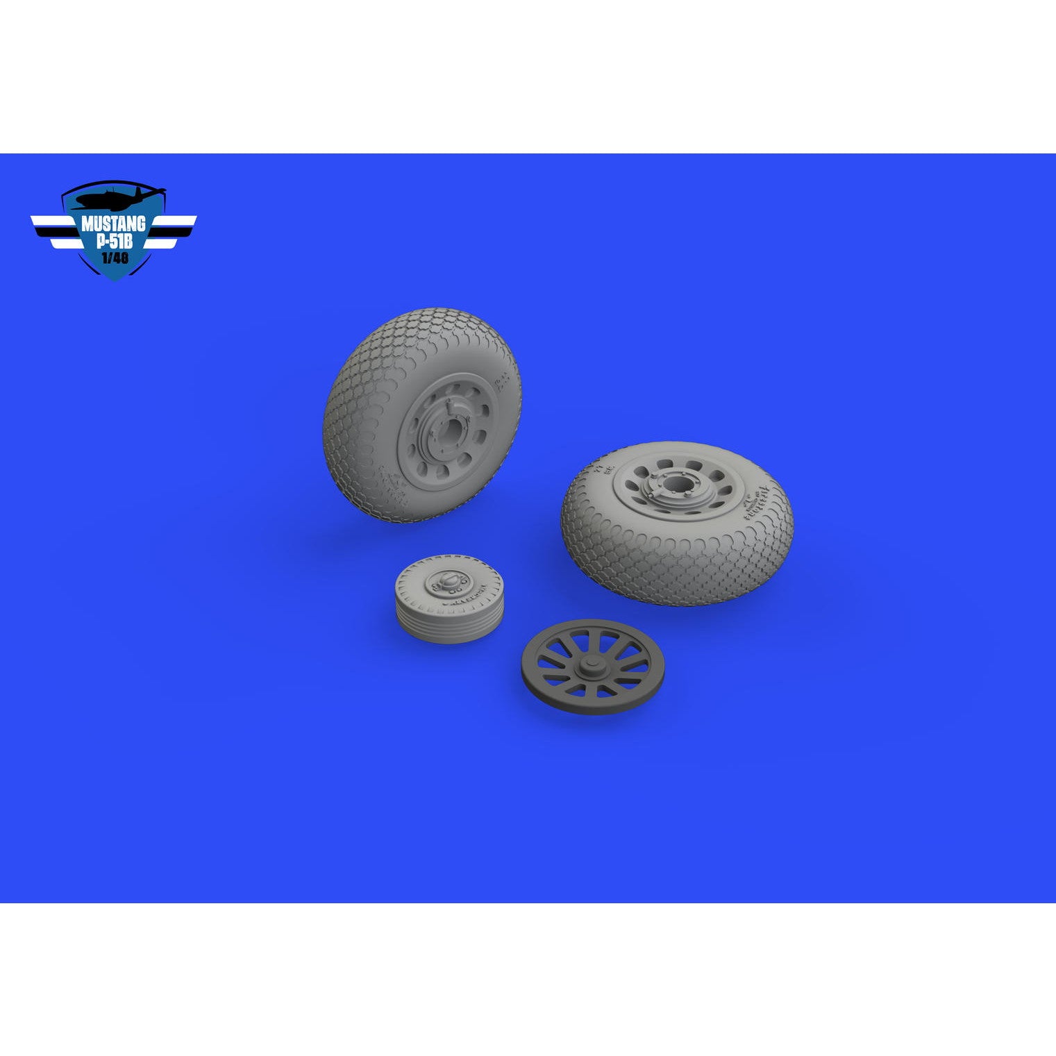 【新品即納】[PTM] (再販) 1/48 P-51B/C ホイール(十字トレッド) (エデュアルド用) プラモデル用アクセサリ(EDU648988) Eduard(エデュアルド) (20240831)