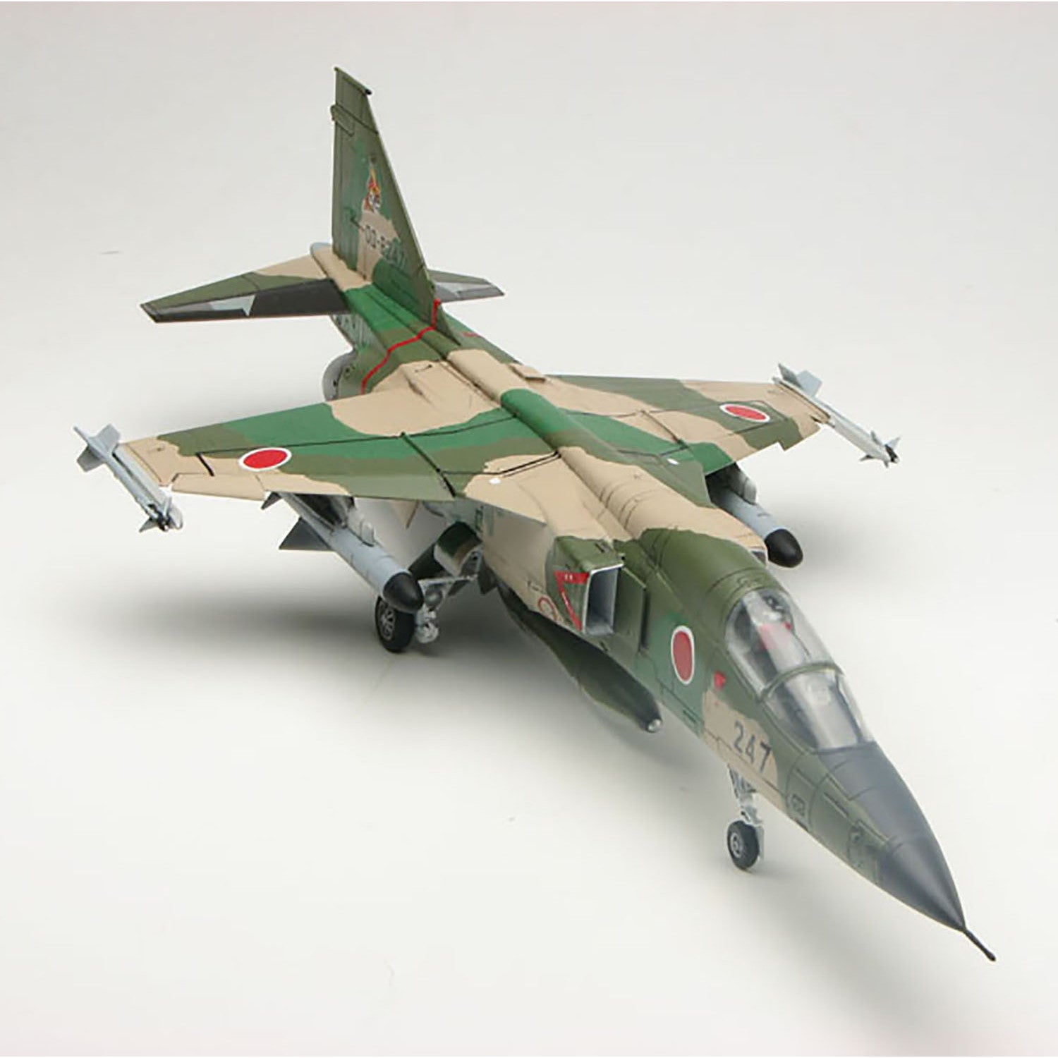 【新品即納】[PTM] (再販) 1/72 航空自衛隊 支援戦闘機 F-1 迷彩型紙シート付き プラモデル(AC-9SP2) プラッツ(20240731)