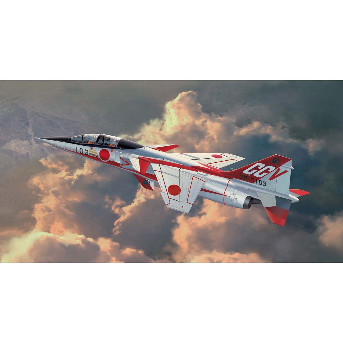 【新品】【お取り寄せ】[PTM] (再販) 1/72 航空自衛隊 T-2 CCV研究機 飛行開発実験団 プラモデル(AC-19) プラッツ(20240731)