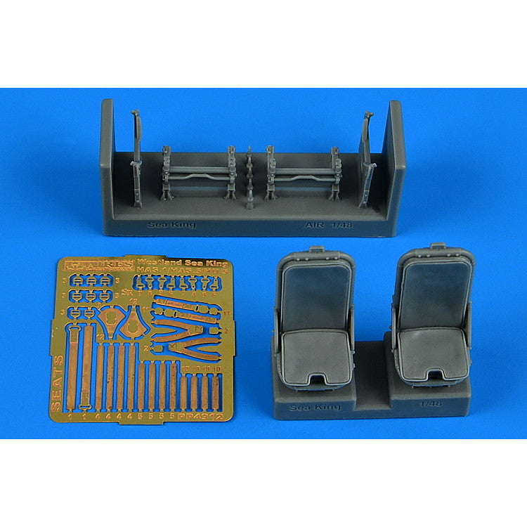 【新品即納】[PTM] 1/48 ウェストランド シーキングHAS.1/HAS.5/HU.5 操縦席(2個入) (エアフィックス用) プラモデル用アクセサリ(ARS4912) AIRES(アイリス) (20240731)