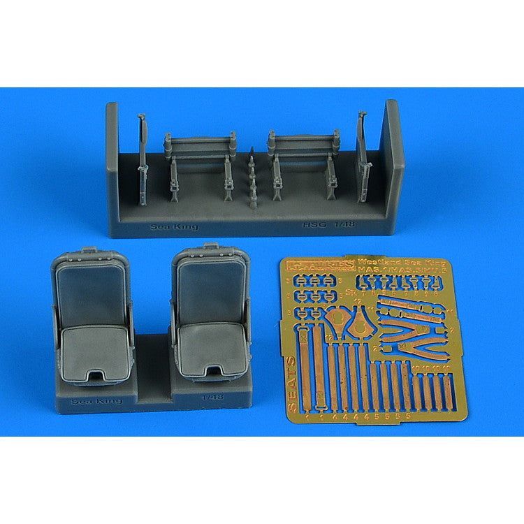 【新品即納】[PTM] 1/48 ウェストランド シーキング HAR MK.3/5/AEW Mk.2A 操縦席(2個入) (ハセガワ用) プラモデル用アクセサリ(ARS4914) AIRES(アイリス) (20240731)