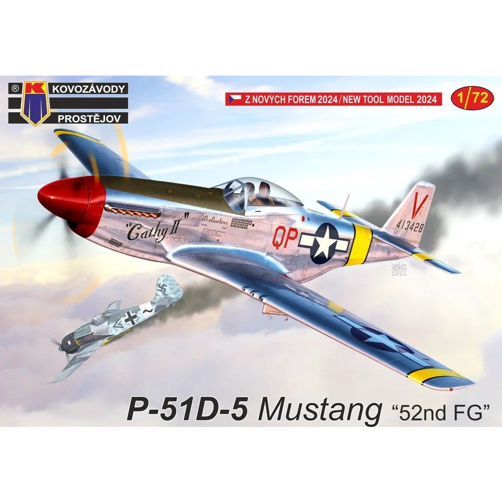 【新品即納】[PTM] 1/72 P-51D-5 マスタング 第52戦闘航空群 プラモデル(KPM0441) KP MODELS(20240731)