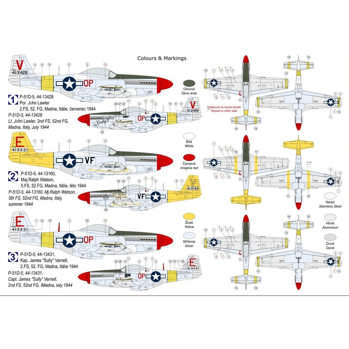 【新品即納】[PTM] 1/72 P-51D-5 マスタング 第52戦闘航空群 プラモデル(KPM0441) KP MODELS(20240731)