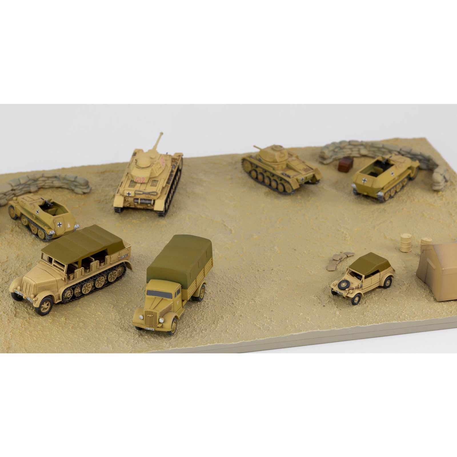 【新品即納】[PTM] 1/144 SPKシリーズ ドイツアフリカ軍団(チュニジアの戦い) プラモデル(SPK03) ピットロード(20240731)