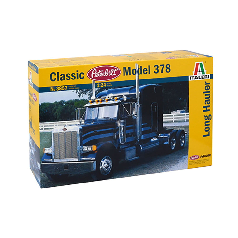 【新品即納】[PTM] (再販) 1/24 ピータービルト 378 ロングハウラー トラクターヘッド プラモデル(IT3857) ITALERI(イタレリ) (20240731)