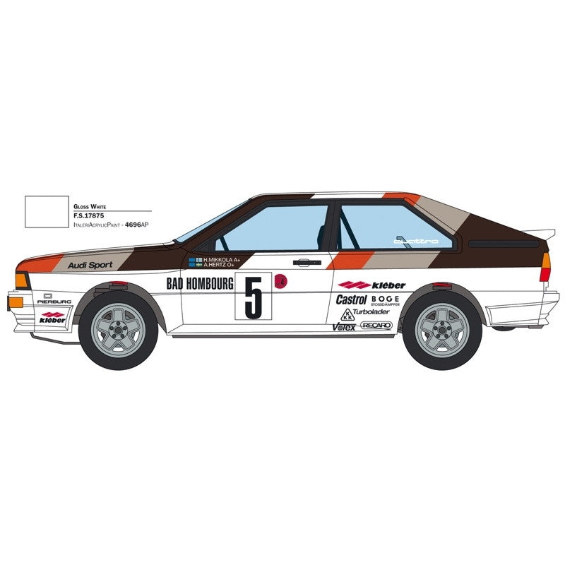 【新品即納】[PTM] (再販) 1/24 アウディ クワトロ 1981 モンテカルロ ラリー(日本語説明書付属) プラモデル(IT3642) ITALERI(イタレリ) (20240731)