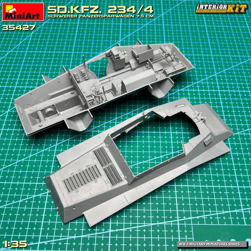 【新品即納】[PTM] 1/35 Sd.Kfz.234/4 7.5cm重装甲車 インテリアキット プラモデル(MA35427) MiniArt(ミニアート) (20241031)