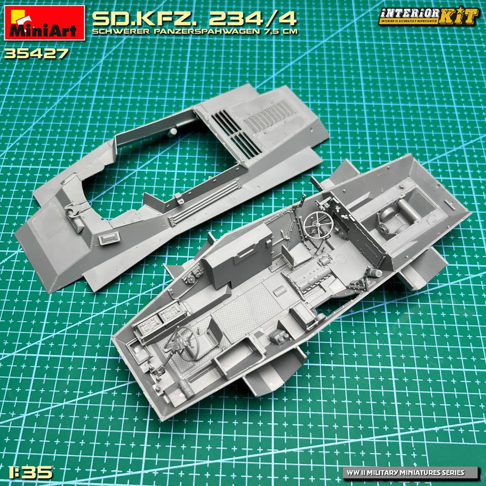 【新品即納】[PTM] 1/35 Sd.Kfz.234/4 7.5cm重装甲車 インテリアキット プラモデル(MA35427) MiniArt(ミニアート) (20241031)