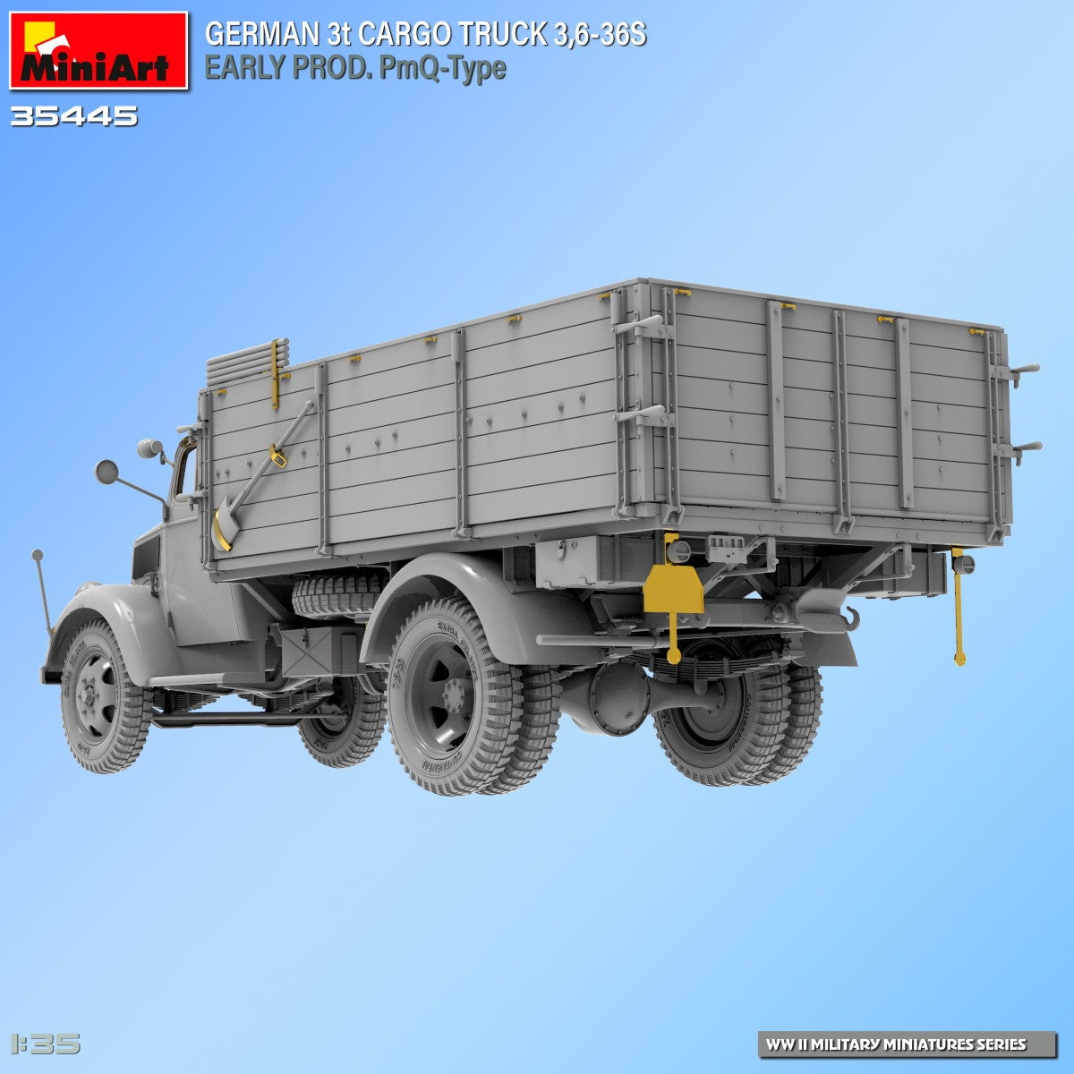 【新品即納】[PTM] 1/35 ドイツ 3tカーゴトラック 3.6-36S 初期型 PmQタイプ プラモデル(MA35445) MiniArt(ミニアート) (20241031)