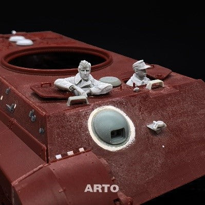 【新品即納】[PTM] 1/35 第501重戦車大隊 タイガーII 無線手 & 操縦手(半身像) レジンキャストキット プラモデル用アクセサリ(ARP35025) ARTO production(ARTOプロダクション) (20240731)