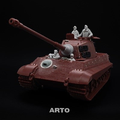 【新品即納】[PTM] 1/35 第501重戦車大隊 タイガーII 無線手 & 操縦手(半身像) レジンキャストキット プラモデル用アクセサリ(ARP35025) ARTO production(ARTOプロダクション) (20240731)