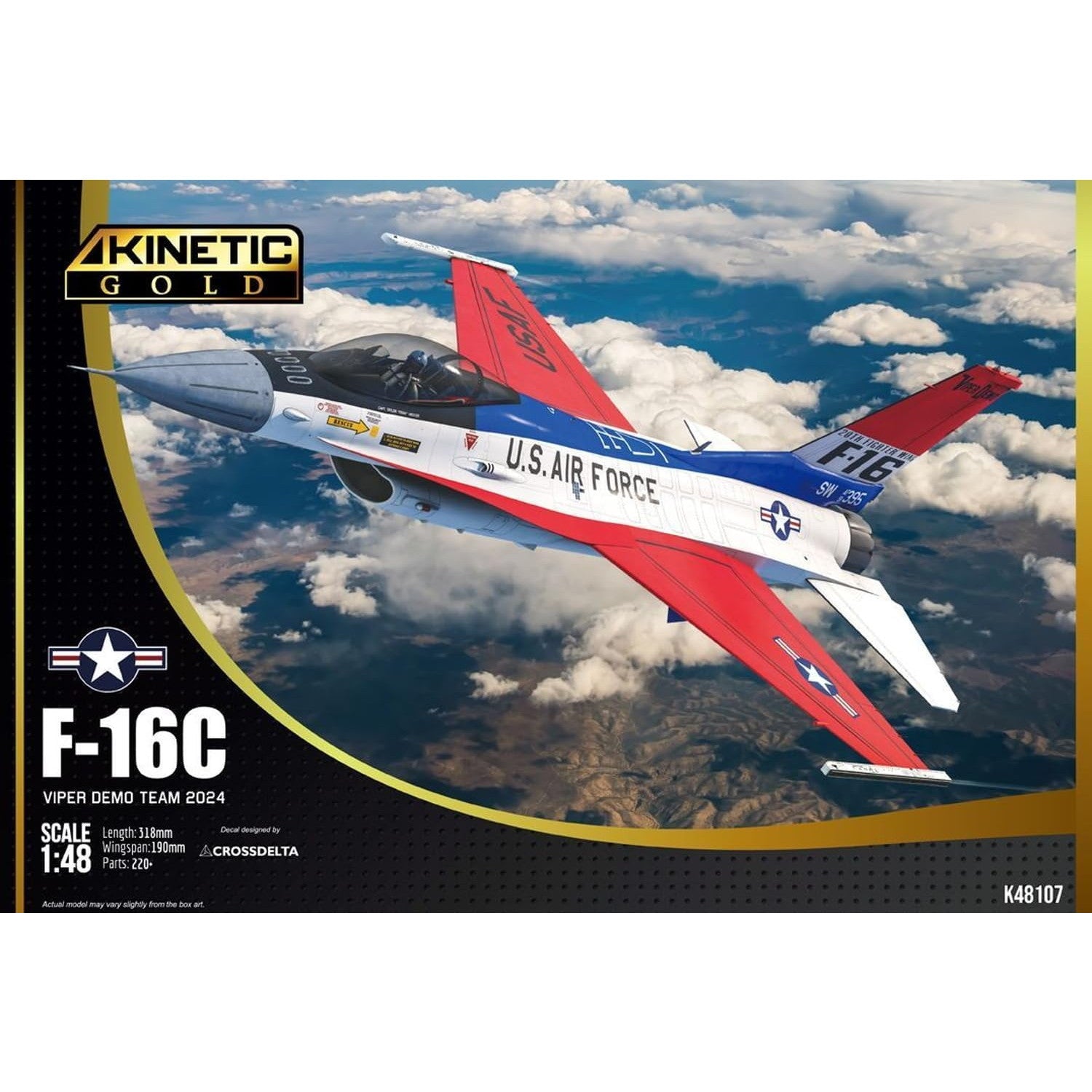 【新品即納】[PTM] 1/48 F-16C ヴァイパー デモ チーム 2024年 プラモデル(KNE48107) KINETIC(キネティック) (20240831)