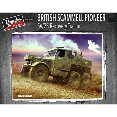 【新品即納】[PTM] (再販) 1/35 英・スキャンメル・パイオニアレッカー重トラクターSV2S プラモデル(TB35201) Thunder Model(サンダーモデル) (20240831)