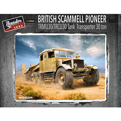 【新品即納】[PTM] (再販) 1/35 英・スキャンメルパイオニア戦車運搬トラクター+30tトレーラーTRMU30/TRCU30『グースネック』 プラモデル(TB35207) Thunder Model(サンダーモデル) (20240831)