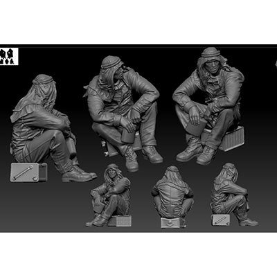 【新品即納】[PTM] (再販) 1/35 英・長距離砂漠挺身隊(LRDG) フィギア3体・Vol.1 プラモデル用アクセサリ(TBF3501) Thunder Model(サンダーモデル) (20240831)