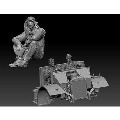 【新品即納】[PTM] (再販) 1/35 英・長距離砂漠挺身隊(LRDG) フィギア3体・Vol.1 プラモデル用アクセサリ(TBF3501) Thunder Model(サンダーモデル) (20240831)