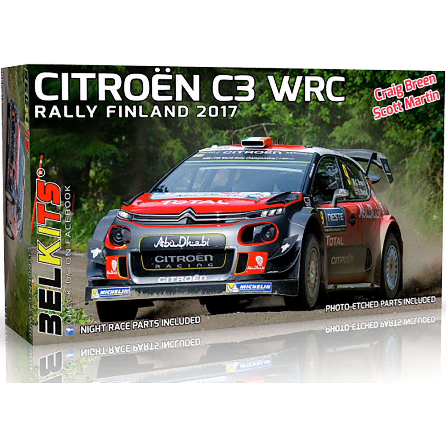 【新品即納】[PTM] (再販) 1/24 シトロエン C3 WRC 2017 フィンランドラリー(グラベル仕様) プラモデル(BEL018) ベルキット(20240731)