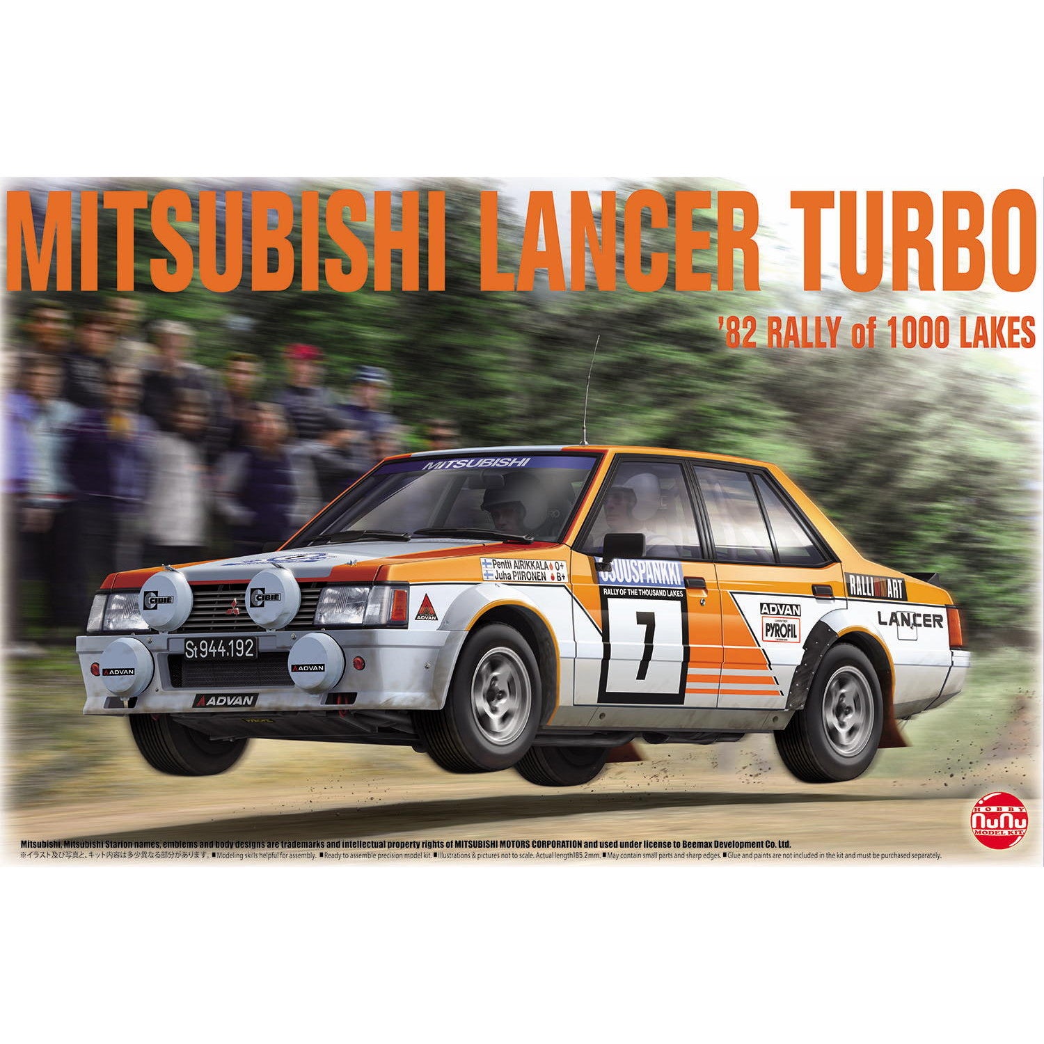【新品即納】[PTM] (再販) 1/24レーシングシリーズ 三菱 ランサー ターボ 1982 1000湖ラリー プラモデル(PN24018) プラッツ/nunu(20240731)