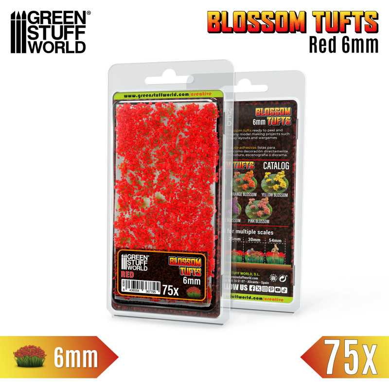 【新品即納】[PTM] ジオラマ素材 満開の赤い花 6mm プラモデル用アクセサリ(GSWD-13002) Green Stuff World(グリーンスタッフワールド) (20240828)