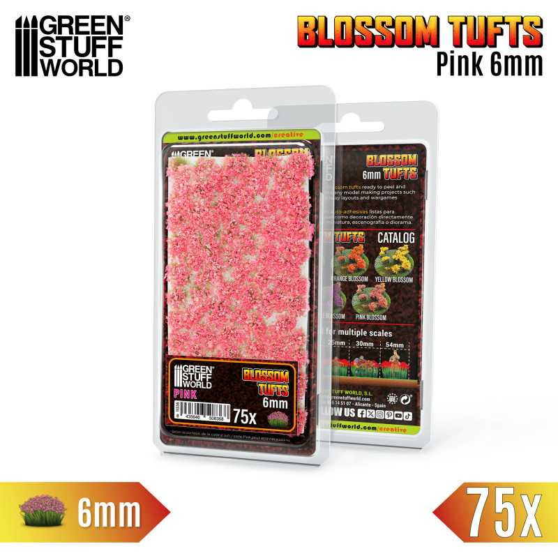 【新品即納】[PTM] ジオラマ素材 満開の花ピンク 6mm プラモデル用アクセサリ(GSWD-13006) Green Stuff World(グリーンスタッフワールド) (20240828)