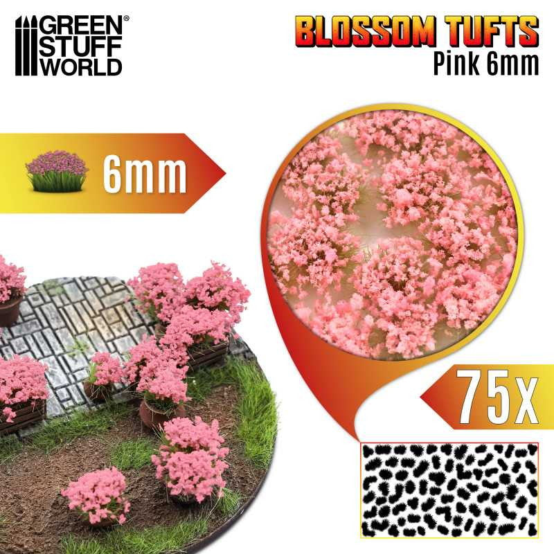 【新品即納】[PTM] ジオラマ素材 満開の花ピンク 6mm プラモデル用アクセサリ(GSWD-13006) Green Stuff World(グリーンスタッフワールド) (20240828)