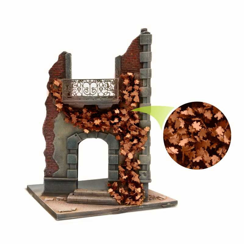 【新品即納】[PTM] ツタの植生シート ブラウン(枯れたカエデの葉) 大 プラモデル用アクセサリ(GSWD-4644) Green Stuff World(グリーンスタッフワールド) (20240828)