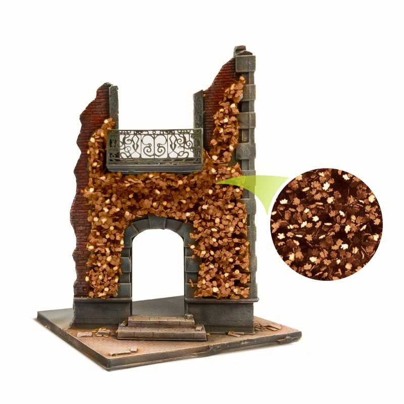 【新品即納】[PTM] ツタの植生シート ブラウン(枯れたカエデの葉) 小 プラモデル用アクセサリ(GSWD-4645) Green Stuff World(グリーンスタッフワールド) (20240828)